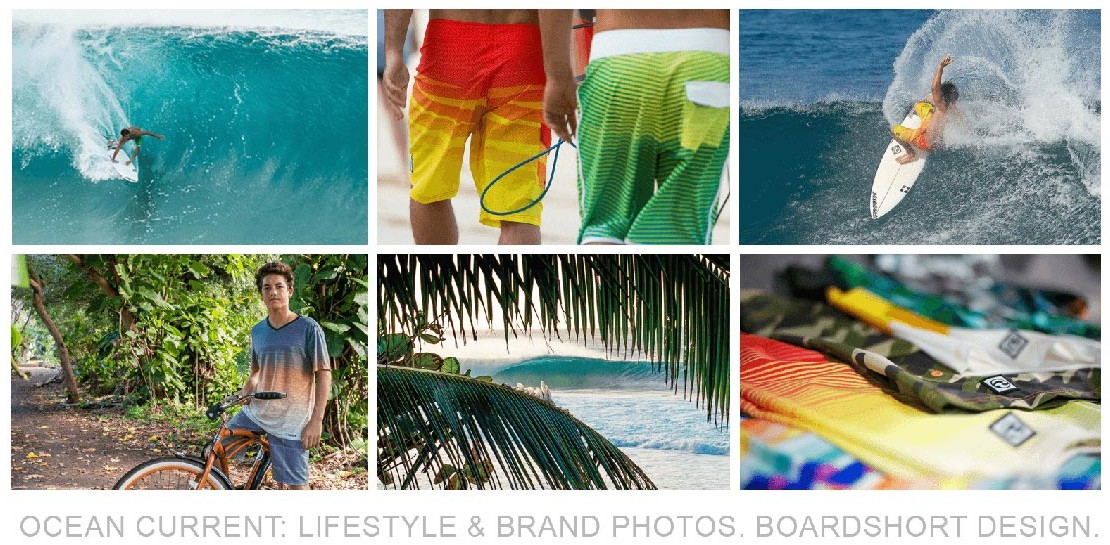 Ocean Current lifestyle and brand photography contact sheet