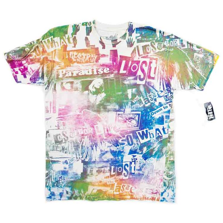 Multicolored Lost graphic tee