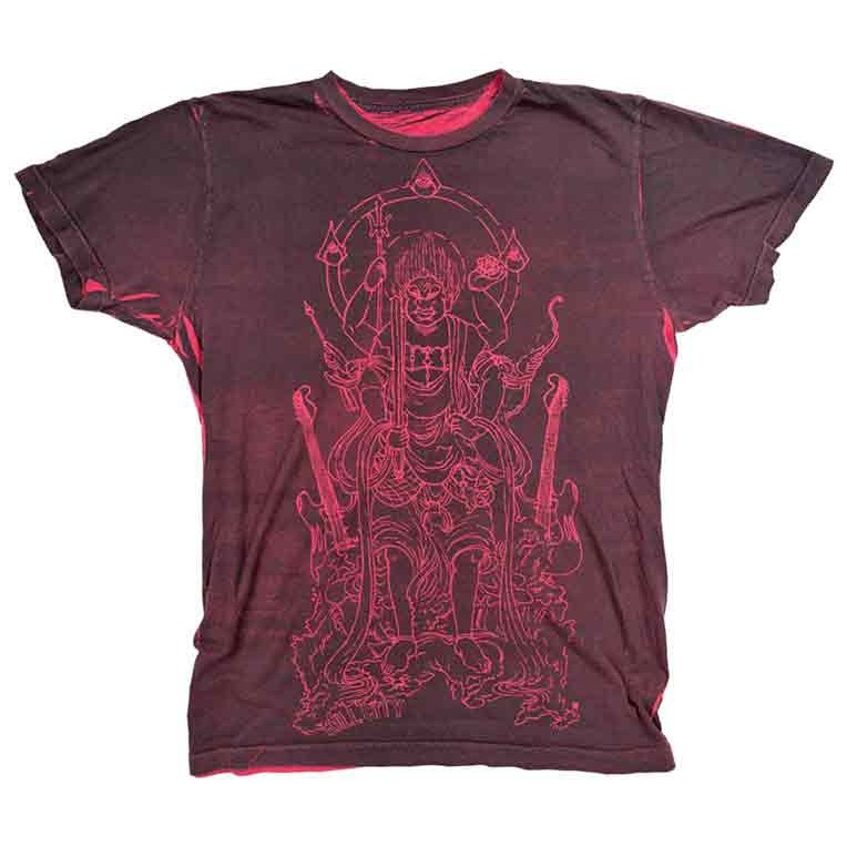 Burgundy illustrated graphic tee