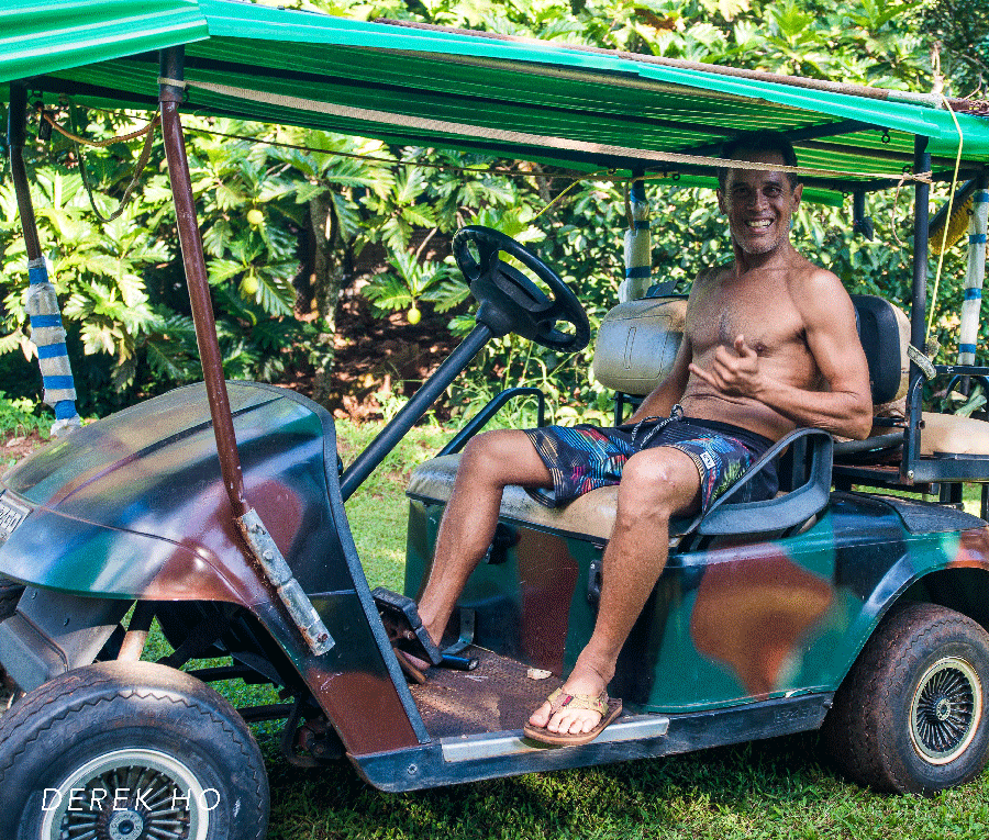 Ocean Current lifestyle portrait in a beach cart