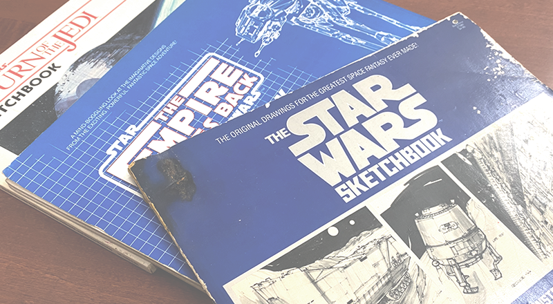 Morgan’s original Star Wars sketchbooks